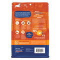picture of the back of the package of air dried chicken food