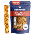 Product image of the Pawstruck Large Beef Collagen Braids 3 count. Best Collagen Chews for Dogs. Best Collagen Sticks.