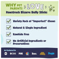 Why pet parents love Pawstruck Bizarre Bully Stick Bargain Bag