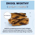 Collagen and Jerky Braid - Drool Worthy 2 in 1 Chew!