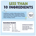Less than 10 ingredients