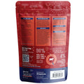 Air Dried Dog Food Trial Pack - Back of red bag of air dried beef flavored dog food with product information