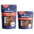 Blue bags of Beef Jerky Joint Health Treats for dogs.