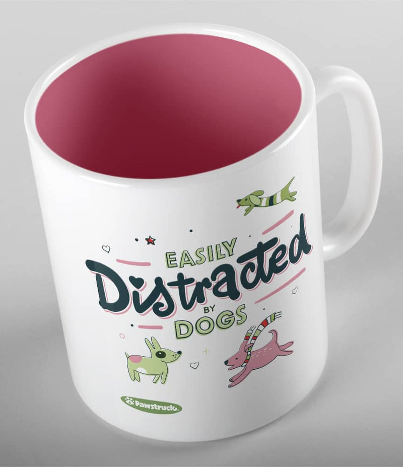 Easily Distracted by Dogs Ceramic Mug