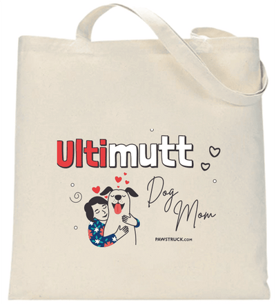 Ultimutt Dog Mom Canvas Tote Bag   