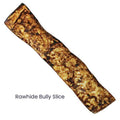 All natural rawhide bully slice dog treat for chewing