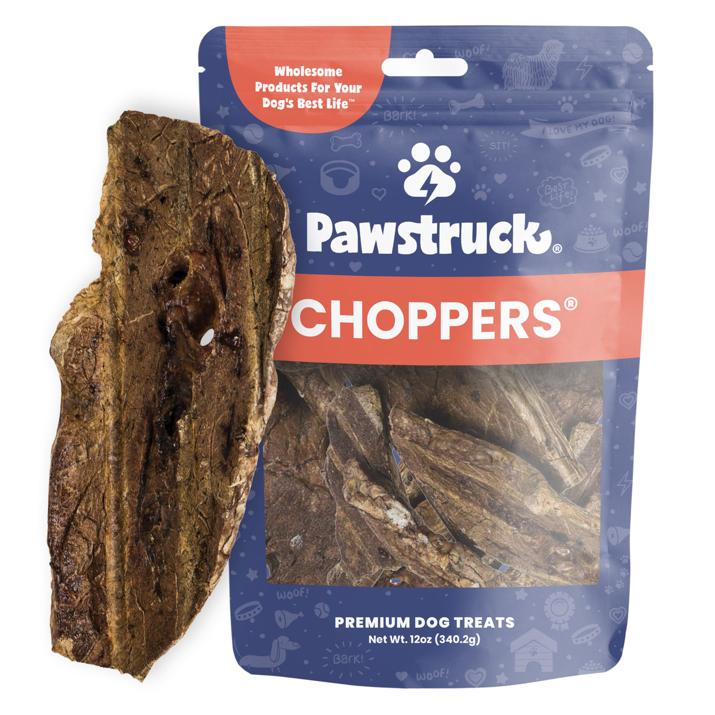 Pawstruck Choppers Beef Lung Treats