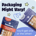 Pawstruck Collagen Sticks packaging with text indicating variation.