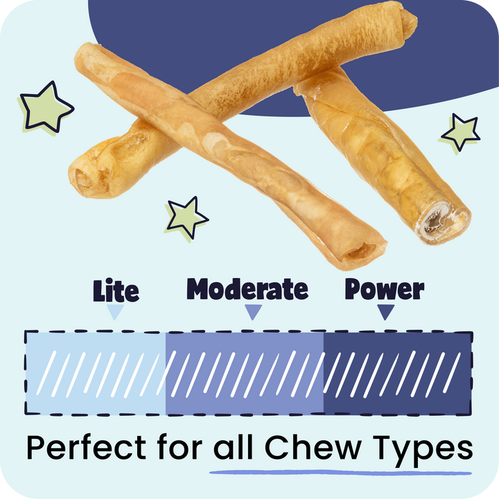 Dog chew sticks with &