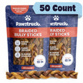 Product image of the Pawstruck 12" Braided Bully Sticks - 50 count pack