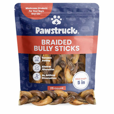 Pawstruck 5" Braided Bully Sticks