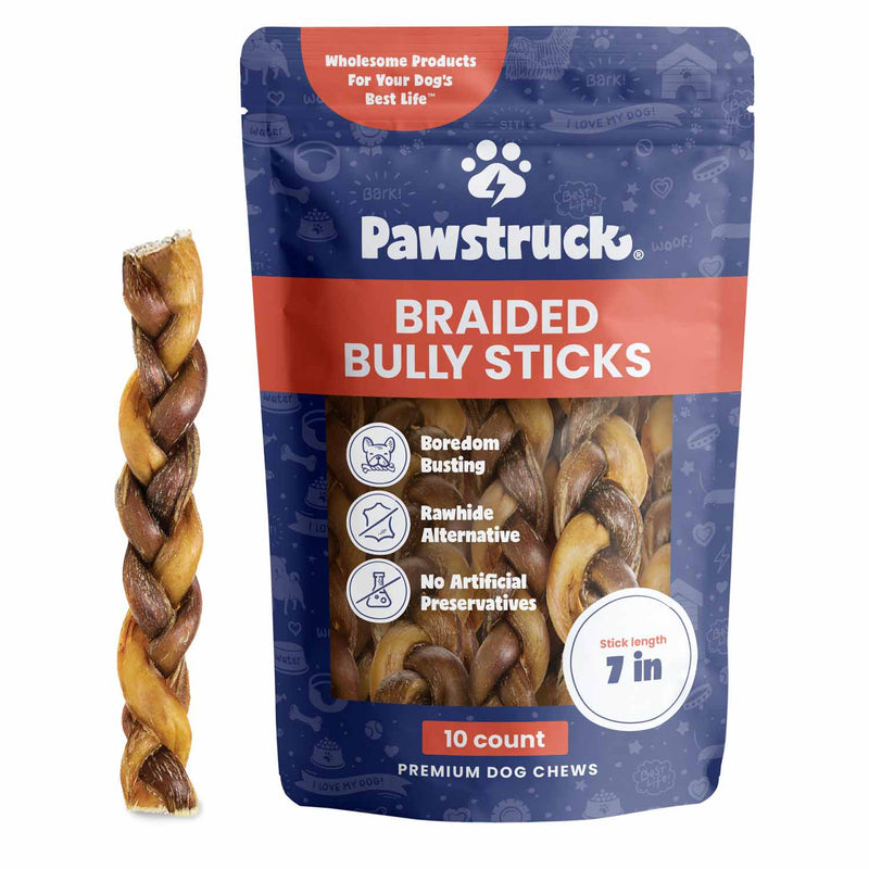 Pawstruck 7" Braided Bully Sticks