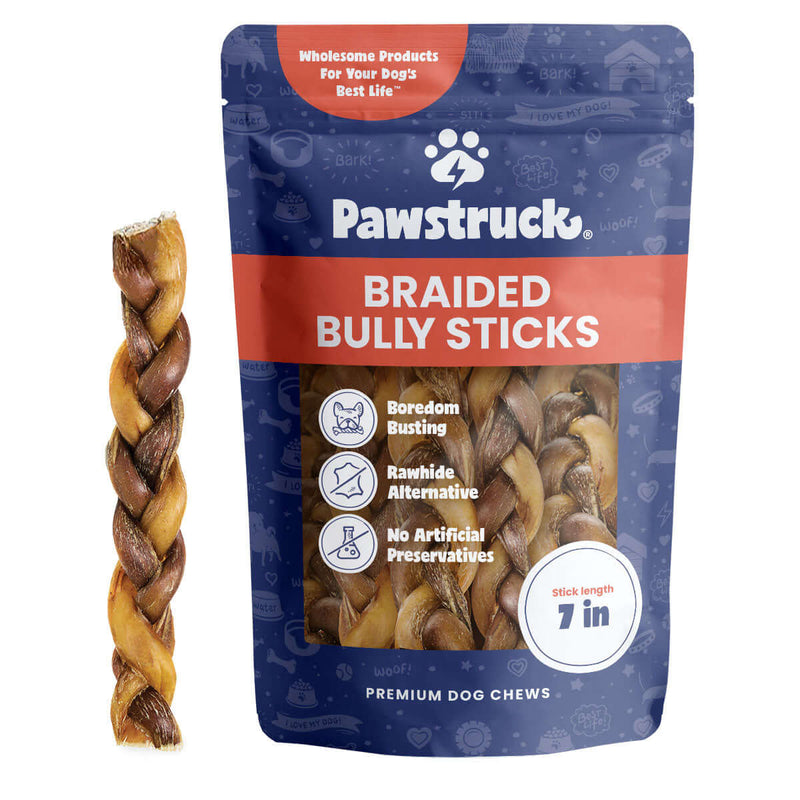 Pawstruck 7" Braided Bully Sticks