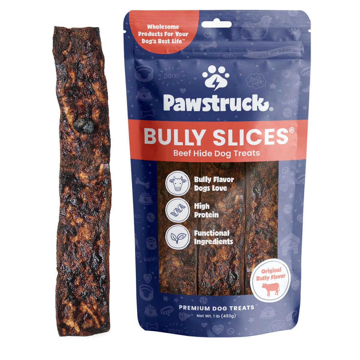 Product image of the Pawstruck Bully Slices - Beef Flavor