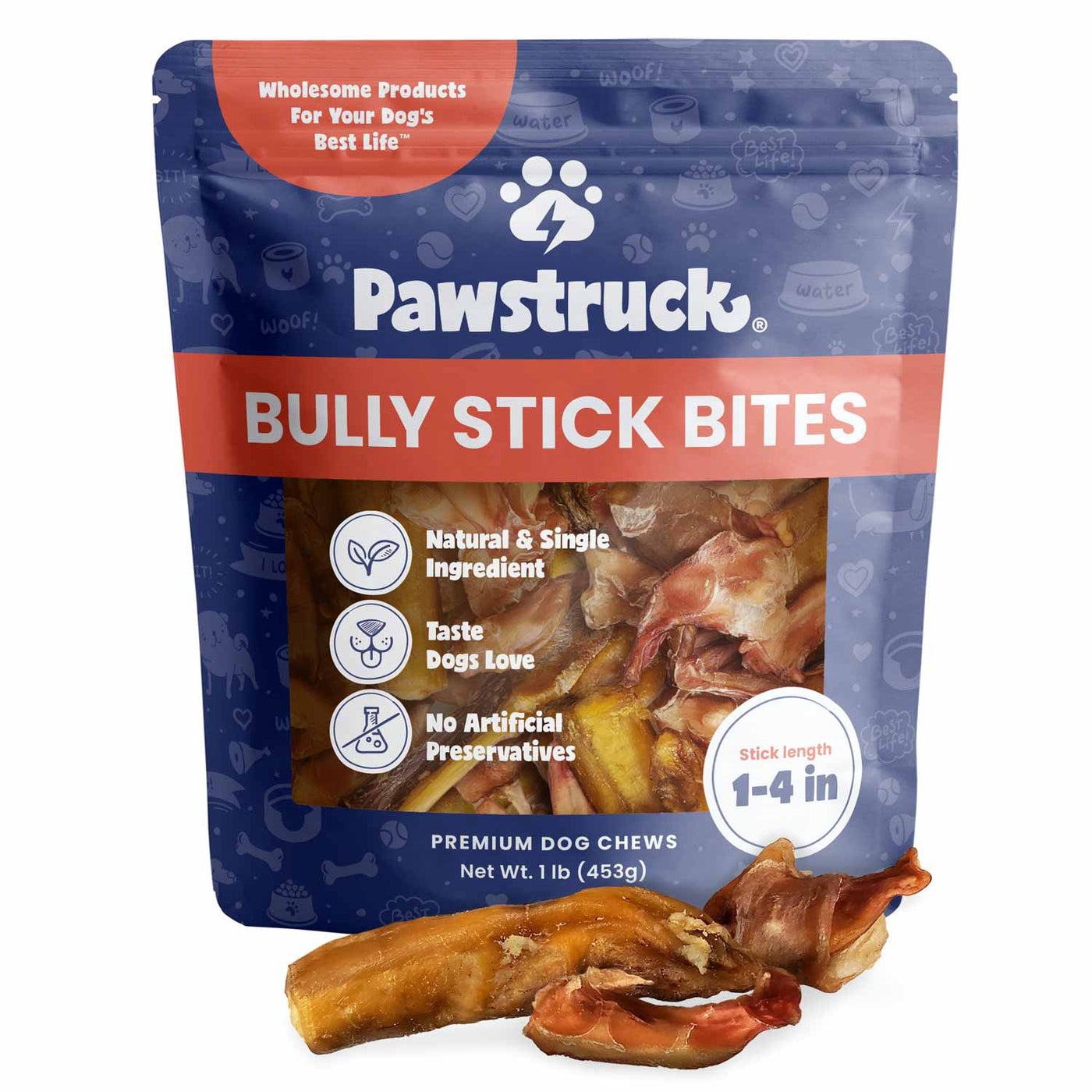 Product image of the Pawstruck Bully Stick Bites