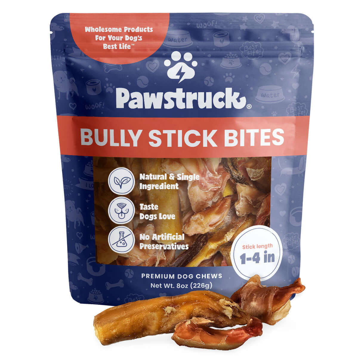 Product image of the Pawstruck Bully Stick Bites