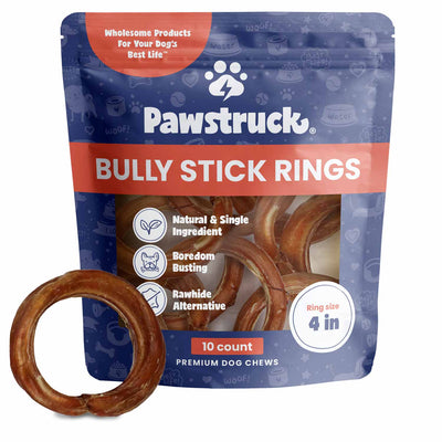 4" Bully Stick Rings