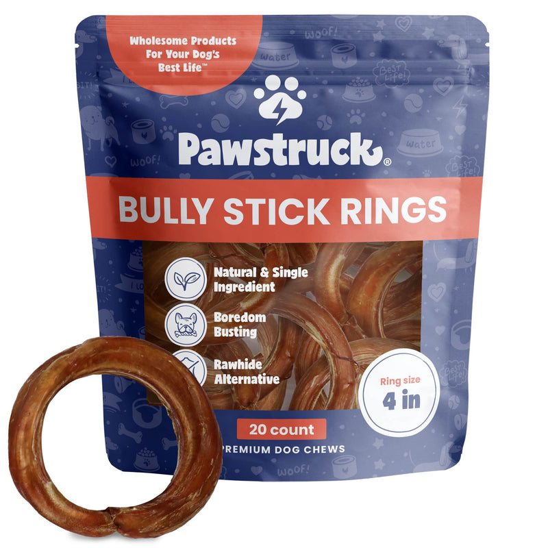 4" Bully Stick Rings