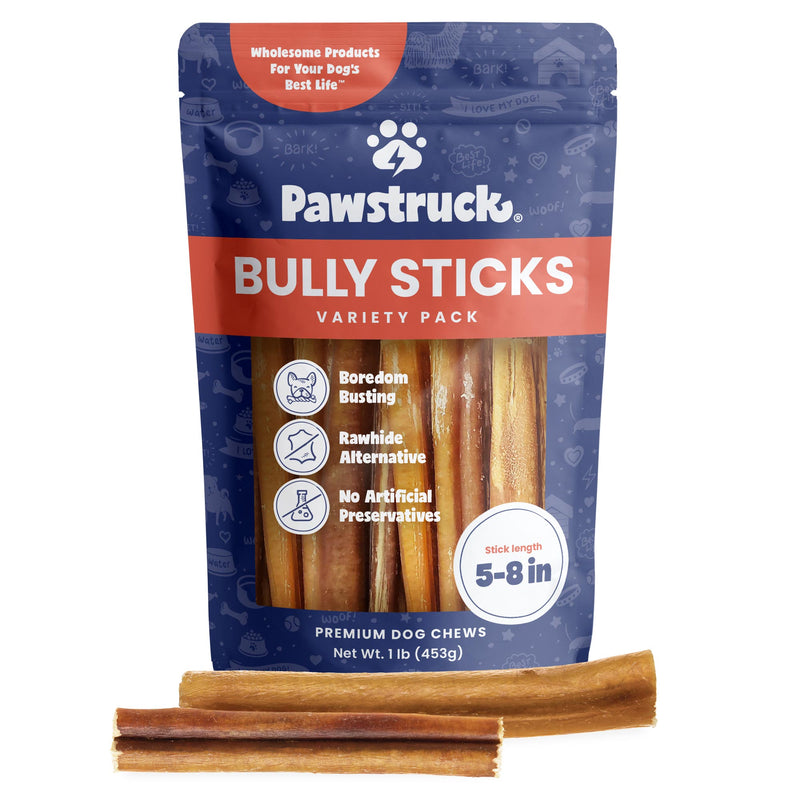 Variety Bulk Straight Bully Sticks for Dogs (Sold by Weight)