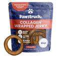 Product Image of Collagen Wrapped Jerky Ring. Best Collagen Chews for Dogs. Best Collagen Sticks.