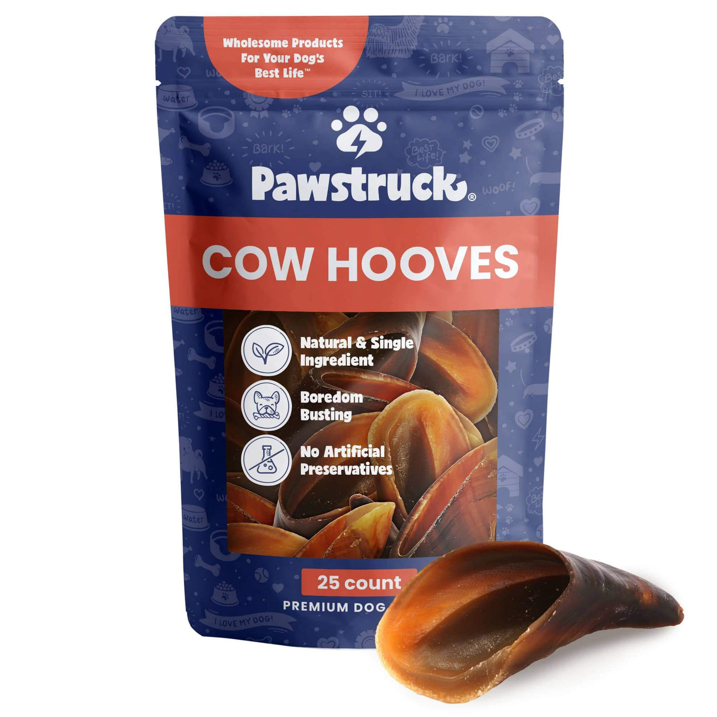 Product image of the Pawstruck Cow Hooves for Dogs