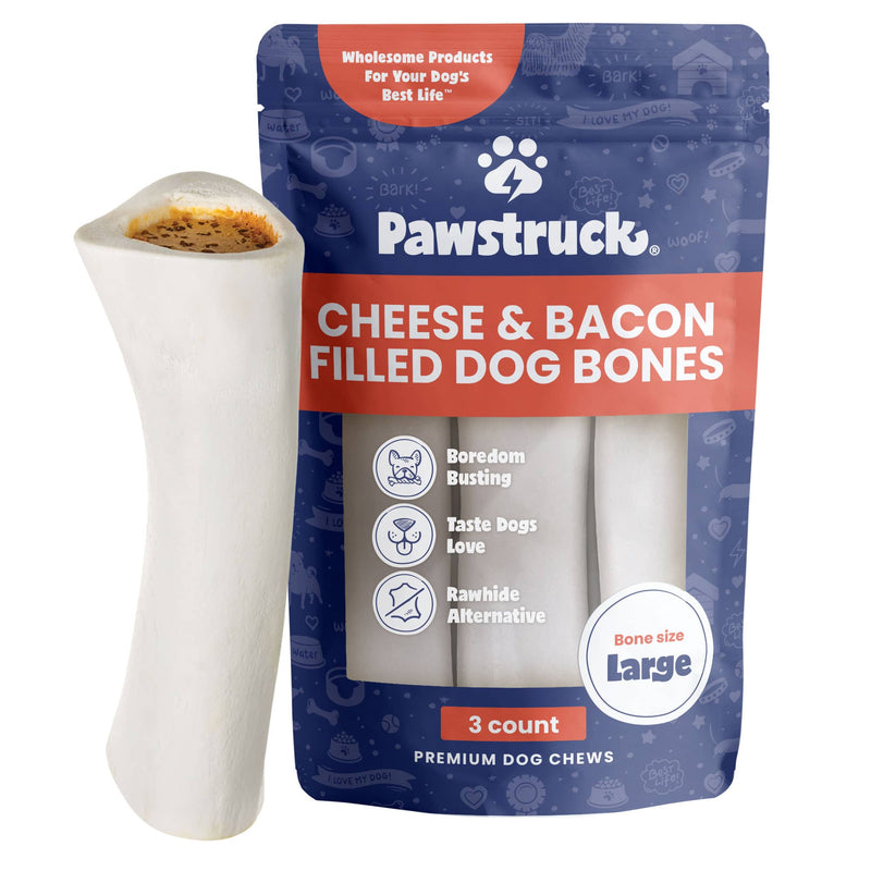 Cheese & Bacon Filled Dog Bones (Large)