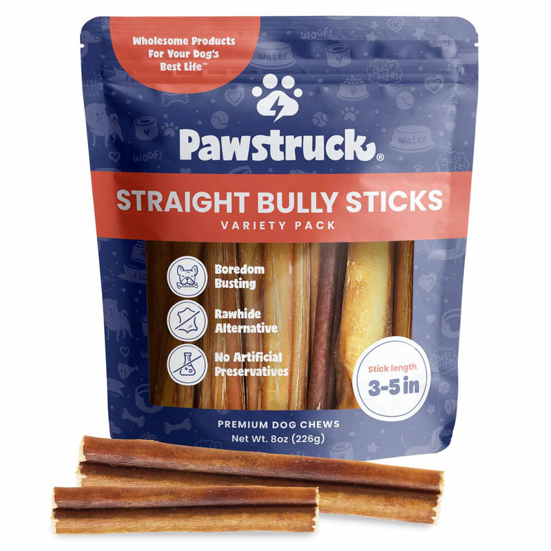 Variety Bulk Straight Bully Sticks for Dogs (Sold by Weight)