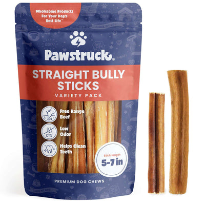 Variety Bulk Straight Bully Sticks for Dogs (Sold by Weight)