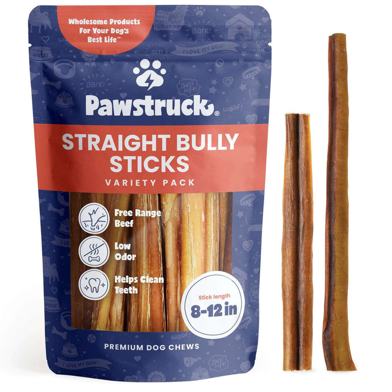 Variety Bulk Straight Bully Sticks for Dogs (Sold by Weight)