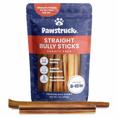 Variety Bulk Straight Bully Sticks for Dogs (Sold by Weight)