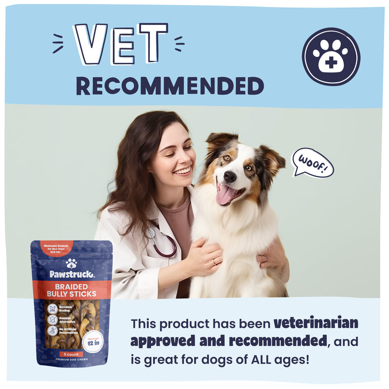 12" Braided Bully Sticks