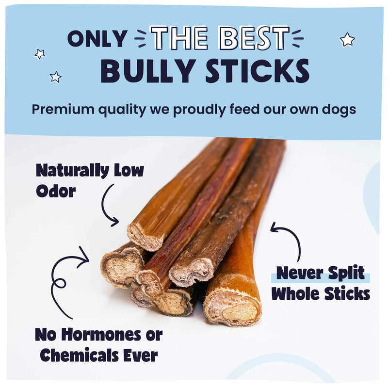 An image showcasing the features of Pawstruck Bully Sticks
