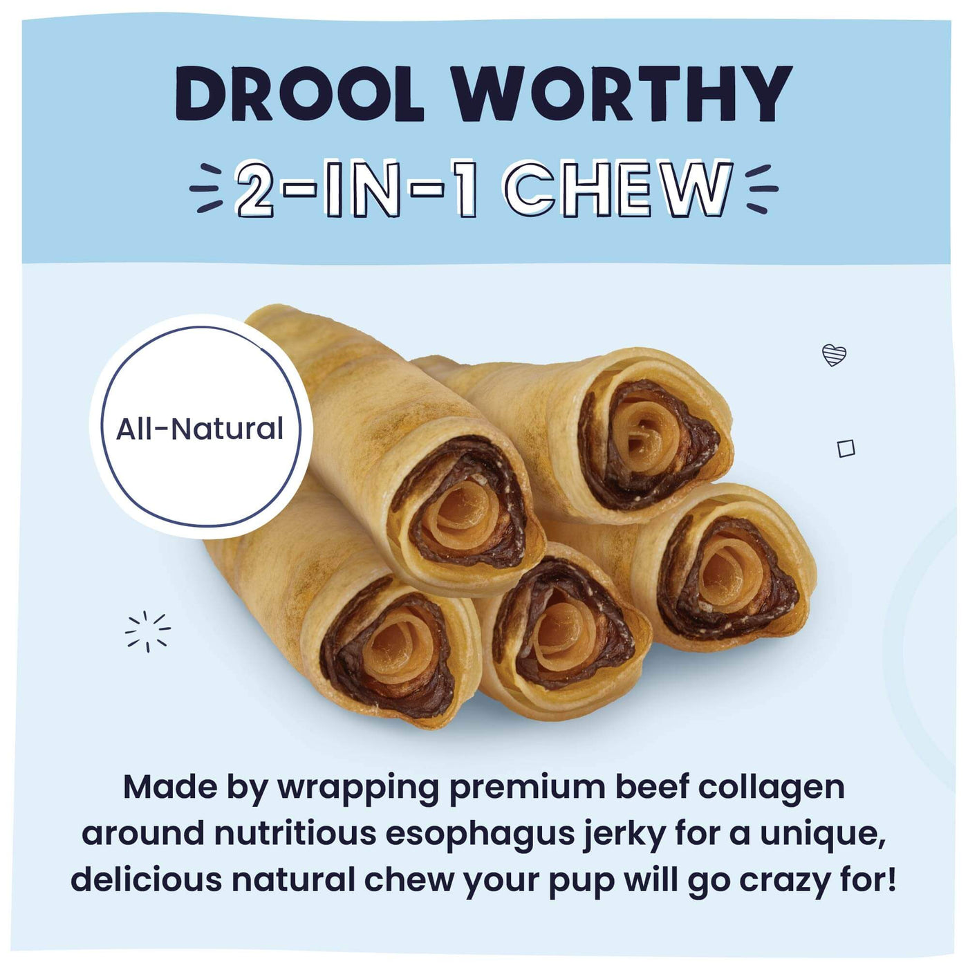 Drool Worthy 2 in 1 Chew!