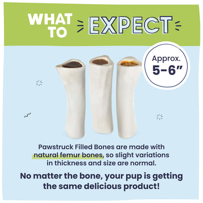 Large Filled Dog Bone Variety Pack What to Expect