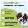 dog with a Pawstruck brand filled bone