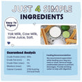 Just 4 simple ingredients: Yak milk, cow milk, lime juice, salt