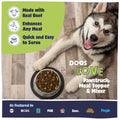 Dogs LOVE Pawstruck Meal Topper & Mixer: Made with real beef, enhances any meal, quick & easy to serve.