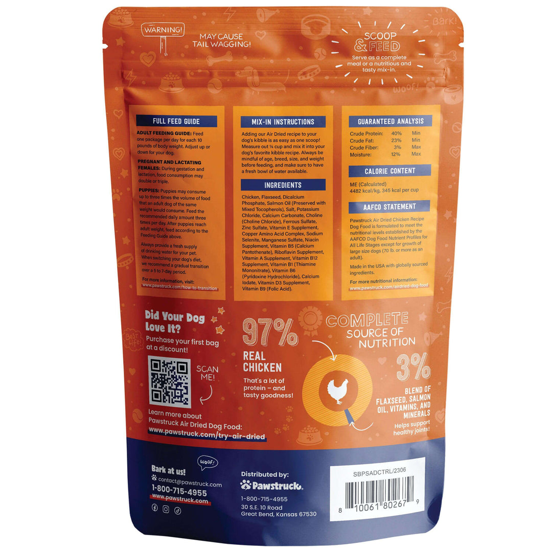 Air Dried Dog Food - Trial Size Variety Pack, Grain-Free Made in USA Dog Food
