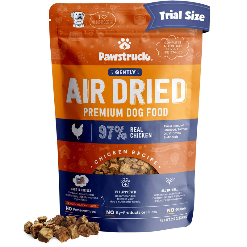 Image of trial size chicken flavor air dried dog food