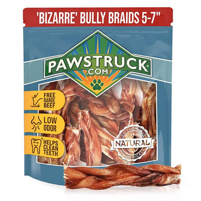 Bizarre Braided Bully Sticks for Dogs (Sold by Weight)   