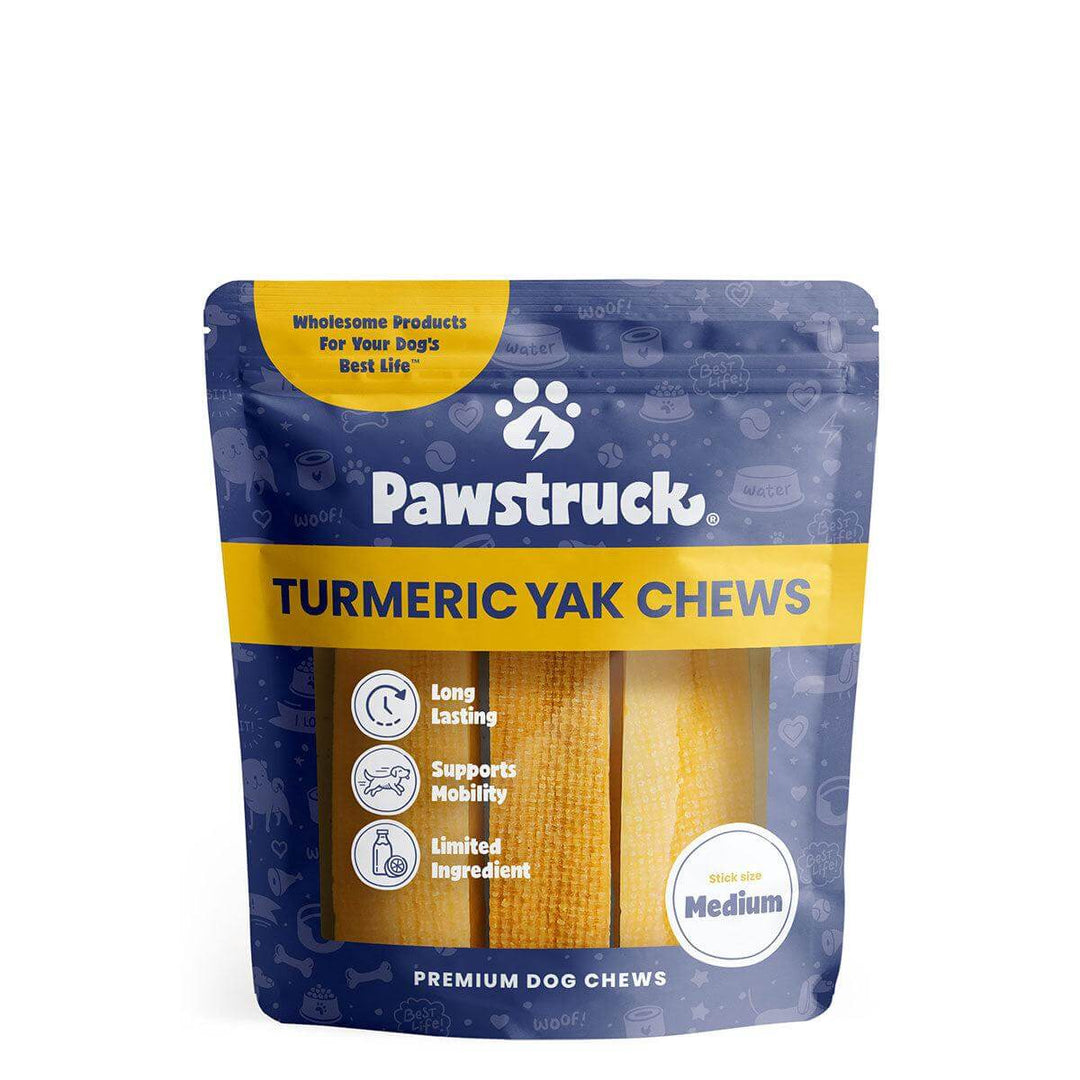 Product image of the Pawstruck Medium Turmeric Himalayan Yak Dog Chew, 3-4 oz.