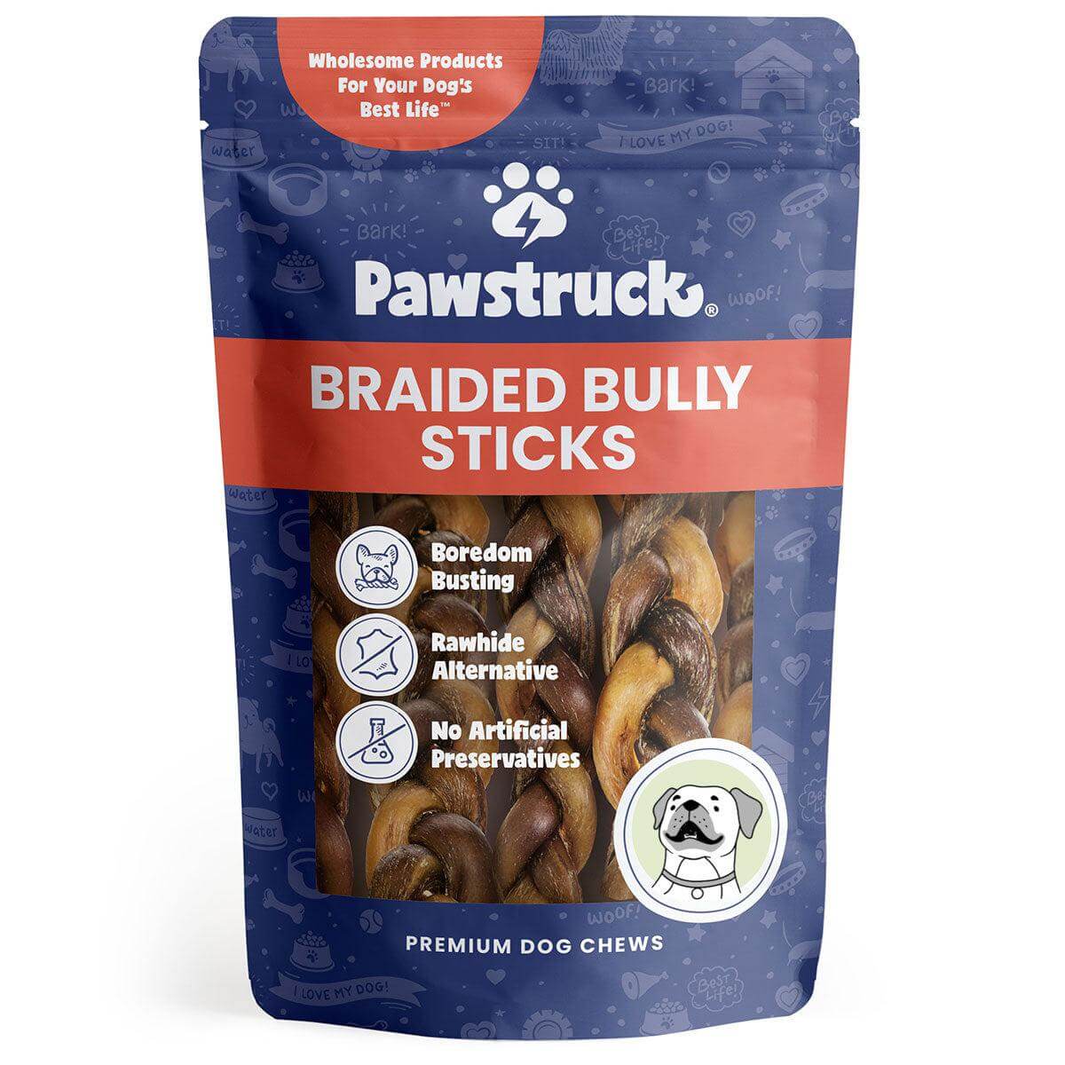 Product image of the Pawstruck Braided Bully Sticks (Sold by Weight) 